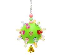 Toys d'oiseaux pour perroquets, jouets de perroquet pour les oiseaux moyens - Planet Design Perkeet Miettez Toy,TRAPALER FORGERER BALLE SELUSE ACCESSOIRES DE CAGE AVEC avec une cloche pour les caloche