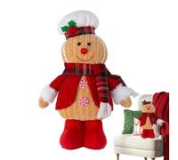 Toys En Peluche De Pain D'épice De Noël - Oreiller En Peluche Mignon, Douce De Vacances, Coussin Festif Amusant, Adorable Ornement Décoratif | Homme Pour Canapé Fête Décor De Saison, Oreillers