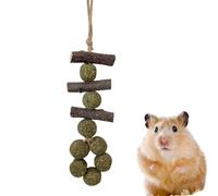 Toys Gerbil Chew - Jouets en Bois molaire Petit Animal, Bunny Chew Tooys | Hamsters sains mâcher des Soins oraux Teether, Un Jouet de drôle avec lonyard, Petits Animaux de Compagnie à mâcher d