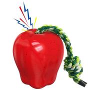 Toys grinçants de chien - Anti-stress Squeaky Fruit mâcher Toy | Boule de pomme résistante pour les grossesses agressives moyennes | Jouet d'entraînement indestructible interactif de longue durée