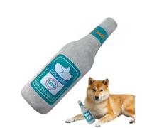 Toys grinçants pour chiens, jouet de chien en bouteille en peluche - Bouteille de bière en peluche mâche des jouets grinçants,Les animaux fournissent des jeux de dentition pour chiots, enrichissement