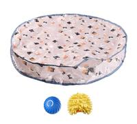 Toys interactifs Cat Toys Rolling Fast Rolling Ball en Jeu Mat Automatic Motion Activé Ball Moving Cat and Seek Toy Fun Mouse Catching Game, Interactive