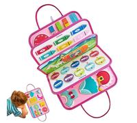 Toys | Livre Occupé Interactif pour Les Tout-Petits | Jouet D'activité Sensorielle Éducative | Liant d'apprentissage Préscolaire pour Les Voyages, Livre pour Les Tout-Petits Insp