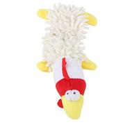 Toys pour Chiens, Jouets de Chiot Jouet pour Chiens avec Une Forme Animale Mignonne avec Un Appareil Son de Compagnon Petit en Peluche pour Les Dents Molaires Jouant (Poulet Blanc)