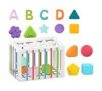 Toys pour Trier Les Poubelles De Poubelle Aux Formes pour Bébé avec des Balles Et des Blocs, Les Premiers Cadeaux d'anniversaire Pédagogiques, Les Jouets d'apprentissage