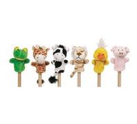 Toys Pure marionnettes à doigt Set Animaux Bébés 6 Pieces 7-8cm Multicolore G