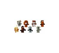 Lot de 8 marionnettes à doigt animaux sauvages