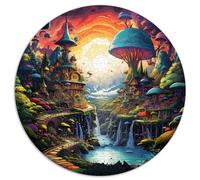 Toys Puzzle Petit Village dans la Jungle 1000 pièces Puzzle 26,5 x 26,5 Pouces Puzzles relaxants Jeux-Casse-tête Puzzle Jeu Stimulant Cadeaux