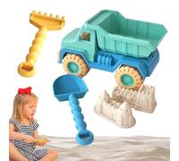 Toys Sandbox - Toys de Sable pour, Kit de château de Sable | Toy Toy Toy Travel Beach Toys, Camion-Benne, Pelle, râteau, 2 moules de Sable de château, Jouets de Sable pour garçons