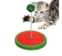 Toys Sisal pour Les Chats - Gite de Plancher Scratching Pads, Sisal Ball Cat Toy | Jouet de Chat Auto-Terminant, Planche de grattage pour Chats résistant aux Mors