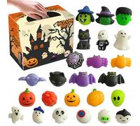 Toys Squeeze - 24pcs Mochi Toys Squishy pour | Jouet de soulagement du Stress sur Le thème d' pour garçons et Filles | Soft Mini TPR Sensory Dolls | Favors de fête d'Hallowe