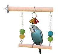 Toys Swing de Perroquet d'oiseaux, Swing d'oiseau de Compagnie,Perch de Perche drôle en Bois Naturel | Gym Bird Play, Jouets de Swing naturels pour Section de Pochette, Conure, Perruche