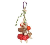 Toys Swing de Perroquet | Joueur de Cage à Cage en Bois pour Cage, Jouets Mignons pour parasites, Hamsters, Jouets de Perroquet drôles pour nymphensittiche