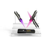 Toys Top Wonder Couteau Singularity pour Valorant, modèle de collectionneur, réplique Melee imprimée en 3D, 22 cm, avec étui en cuir (violet)