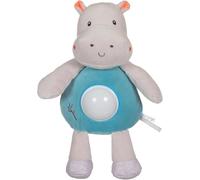 Toys \U2013 Hippopotame \U2013 Veilleuse \U2013 Peluche - Gamme « Bamboo » - 26 Cm S/Carte \U2013 Gris Et Bleu \U2013 1er Age