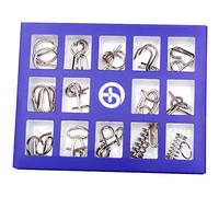 ToysWeltX Lot de 15 puzzles cerveaux, intelligence, fermeture à boucle, jouets