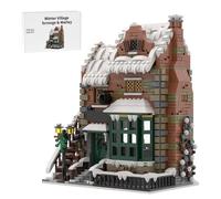ToysWeltX MOC-228435 Kit de Noël modulaire avec paysage enneigé et scène de rue (1841 pièces)