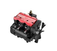 ToysWeltX OTTO Motor FS-L200AC Kit de modélisation de mini moteur de refroidissement à air à deux cylindres à quatre temps + réservoir de carburant en plastique miniature de 75 ml + conduite d'huile +