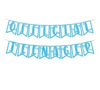 TOYVENTURES Décorations de 13e anniversaire - Bannière officielle à paillettes pour adolescents avec guirlande chiffre 13 | Fournitures de fête, idées, cadeaux pour filles et garçons | Bannière