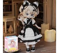 TOYVERSE COME4FREE BJD Minty The Enchanted Forest Series, Snow Leopard Daisy, Special Edition, 1 pièce/19cm, poupée BJD, poupée Mobile avec vêtements de poupée, Cadeau d'anniversaire, 15+