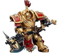TOYVERSE JOYTOY 1/18 Figurine d'action Warhammer 40,000, Adeptus Custodes Allarus Custodian Osyr Archimaxes with Castellan Axe V2 Golden, Articulations Mobiles, 15 Ans et Plus