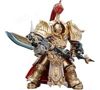TOYVERSE JOYTOY 1/18 Figurine d'action Warhammer 40,000, Adeptus Custodes Shield Captain in Allarus Terminator Armour Hydon Seronis V2 Golden, Articulations Mobiles, 15 Ans et Plus