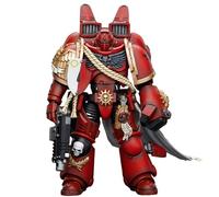 TOYVERSE JOYTOY 1/18 Figurine d'action Warhammer 40,000, Blood Angels Captain with Jump Pack, Articulations Mobiles Modèle de Personnage, 15 Ans et Plus