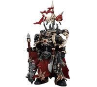 Toyverse JOYTOY 1/18 Figurine d'action Warhammer 40,000, Chaos Space Marines Black Legion Chosen Champion with Bolter and Power Maul, Articulations Mobiles Modèle de Personnage, 15 Ans et Plus