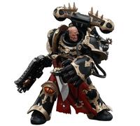Toyverse JOYTOY 1/18 Figurine d'action Warhammer 40,000, Chaos Space Marines Black Legion Chosen with Bolt Pistol and Power Fist, Articulations Mobiles Modèle de Personnage, 15 Ans et Plus