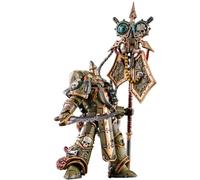 TOYVERSE JOYTOY 1/18 Figurine d'action Warhammer 40,000, Death Guard Plague Marine Icon Bearer avec Pistolet et Couteau à Plague, Articulation Mobile, 12,2 cm, 15 Ans et Plus