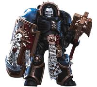 TOYVERSE JOYTOY 1/18 Figurine d'action Warhammer 40,000, Ultramarines Chaplain in Terminator Armour, Articulations Mobiles Modèle de Personnage, 15 Ans et Plus