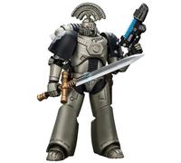 Toyverse JOYTOY 1/18 Figurine d'action Warhammer The Horus Heresy, Iron Warriors MKVI Tactical Sergeant with Power Sword and Plasma Pistol, Articulations Mobiles Modèle de Personnage