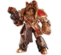 TOYVERSE JOYTOY 1/18 Figurine d'action Warhammer The Horus Heresy, Legio Custodes Aquilon Terminator Squad Aquilon with Twin-Linked Adrathic Destructor, Articulations Mobiles Modèle de Personnage