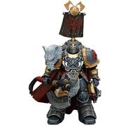 Toyverse JOYTOY 1/18 Figurine d'action Warhammer The Horus Heresy, Space Wolves Legion Praetor with Power Axe and Combat Shield, Articulations Mobiles Modèle de Personnage, 15 Ans et Plus