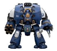 Toyverse JOYTOY 1/18 Figurine d'action Warhammer The Horus Heresy, Ultramarines Leviathan Dreadnought with Cyclonic Melta Lance and Siege Claws, Articulations Mobiles Modèle de Personnage