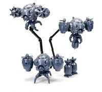 TOYVERSE Sheik Mainland 1/60 Figurine d'action Model Kit, Worker Drone Grey, 3 pièces, Maquette de Mecha en Plastique à Assembler, Articulations Mobiles, 15 Ans et Plus