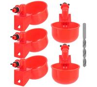 Toyvian 1 Ensemble Abreuvoir Automatique Plastique pour Poules de Coupelles à Eau Remplaçables pour Volaille Pratique et Compact pour Pigeons et Poulets
