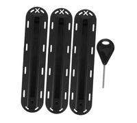 Toyvian 1 Ensemble Boîte à Ailerons de Surf Slot de Queue avec Trou Kit Complet avec Vis et Clé Installation Sécure et Facile pour de Surf Durable