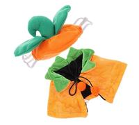 Toyvian 1 Ensemble Cape et Chapeau Halloween pour Animaux de Costume de Fête Design Citrouille Vêtements Amusants pour Chiens et Accessoires Décoratifs Confortables pour Halloween