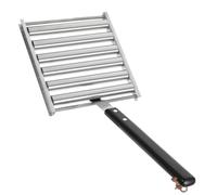 Toyvian 1 Ensemble De Grilles À roulettes pour Barbecue Grille Propre Et Chaude Accessoire pour Barbecue Kielbasa Grilles en Acier pour Fumée Presse À Rôtir pour