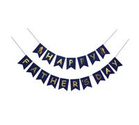 Toyvian 1 Ensemble de Guirlandes Décoratives en Papier Fête des Pères Bannières à Suspendre Colorées Accessoires de Photographie Festifs Décoration de Fond Réutilisable pour Maison et