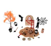 Toyvian 1 Ensemble de Miniatures d'halloween : Mini Figurines d'horreur et décorations de Village pour Maison de poupée - Ornements de Jardin féérique - Présentoirs de scènes effrayantes