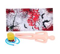 Toyvian 1 Ensemble Décorations De Maison Hantées Zombi Décorations d'halloween Squelette Accessoires Effrayants d'halloween Accessoire De Cadavre Suspendu Mort Faux Abdos