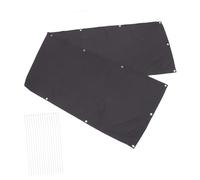 Toyvian 1 Ensemble Écran de Confidentialité Extérieur Toile de Protection Solaire pour Balcon Jardin et Terrasse Couverture UV avec Œillets et Design Moderne Gris Profond