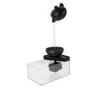 Toyvian 1 Ensemble Fontaine Eau de Bureau Teapot Flottant Décoration Intérieure Unique avec Aquarium Centre Attention Apaisant pour Salon et Bureau