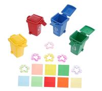Toyvian 1 Ensemble Jouets de de Couleurs pour Perroquets Accessoire de Formation Interactif pour Oiseaux avec Bacs Colorés Stimulez Intelligence Votre Oiseau de Couleur Aléatoire