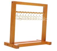 Toyvian 1 Ensemble Miniature Dollhouse Balcony Scene Clothes Rack Set de Porte Vêtements pour Poupées et Animaux Accessoire de Décoration de Chambre Améliore Compétences Coordination