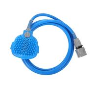 Toyvian 1 ensemble Outil de Toilettage pour Animaux Set de Brosse de Massage et Douchette pour Bain Nettoyage avec Tuyau PVC de Brosse Douce et Durable pour Hygiène de Votre Animal