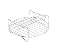 Toyvian 1 Ensemble Support de Cuisson Multifonction Acier Inoxydable pour Friteuse à Air Étagère de Barbecue Broches de Long de Haut Accessoire Pratique pour Cuisine