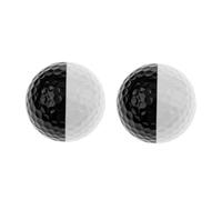 Toyvian 1 Jeu Balles Entraînement Double Couche Bicolores pour Amélioration De Swing Et Précision Au Putting 2 Pièces